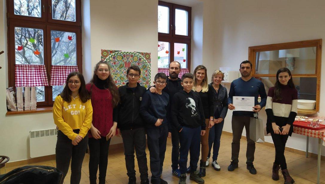 Karacabey Ortaokulu AB Erasmus Projesi İçin Slovakya'da