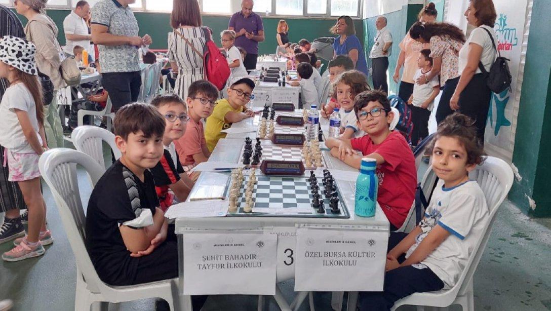 Şehit Bahadır Tayfur İlkokulundan Satranç Turnuvasında Derece